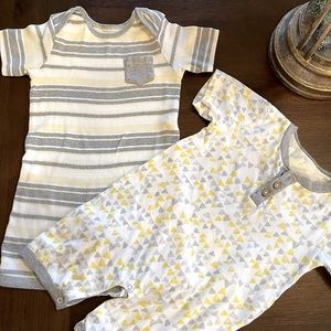 Burts bees baby rompers!